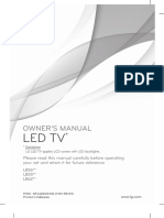 Led TV: Owner'S Manual