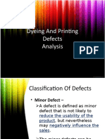 Dyeing and Printing Defects