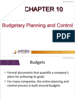 Budgetary Planning and Control