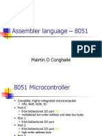 Assembler Language - 8051: Mairtin O Conghaile