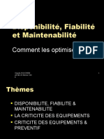 Disponibilite, Fiabilité Et Maintenabilité