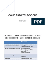 Gout and Pseudogout: Prof Zay