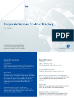 Corporate Venture Studios Directory