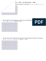 Chapter 7 Test February 1, 2006 No Calculators Name
