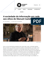 A Sociedade Da Informação em Rede Aos Olhos de Manuel Castells - Comunidade Cultura e Arte