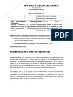 Guia # 1 Grado 9° C.S Proteccionismo y Apertura Económica