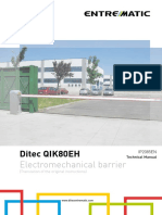 Ditec Qik80EH Technical Manual PDF