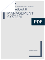 Database Management System: As Per Digital Assistant Exam Syllabus