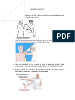 Roteiro Testes Especiais