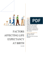 Factors Affecting Life Expectancy at Birth: Deeppal Singh (T00602474)