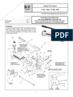 Repair Parts Sheet P-391, 1004 / P-392, 1005