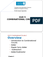 Unit 5 Combinational Circuits-1: College of Computer and Information Sciences Department of Computer Science