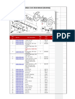 2006 Honda Civic Rear Brake (Bearing) : Ref Req Your No. Qty. Price Part No. Part Description Qty