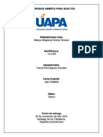 Tarea 1 de Teorias Psicologicas Actuales