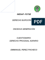 Derecho Procesal Agrario