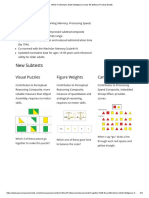 New Subtests: Visual Puzzles Figure Weights Cancellation