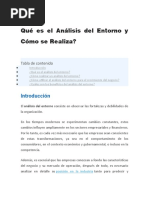 Analisis de Entornos