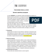 Instrucciones para El Autor - Hacedor