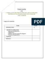 Term Paper ON: Correlation Between Rapid Test and Automated Methods in Diagnosing Infectious Disease Like Typhoid