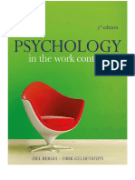 Psychology in The Work Context 5th Ed - 2014 PDF