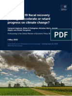 Hepburn Et Al 2020 - Will COVID-19 Fiscal Recovery Packages Accelerate or Retard Progress On Climate Change - EMBARGOED 5 MAY 2020