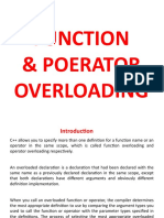 Function & Poerator Overloading