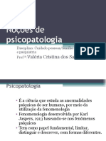 Noções de Psicopatologia