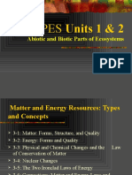 APES Units 1 & 2: Abiotic and Biotic Parts of Ecosystems