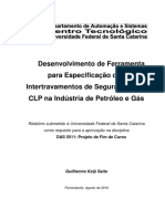 Desenvolvimento de Ferramenta para Especificação Dos Intertravamentos de Segurança para CLP Na Indústria de Petróleo e Gás