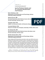 Music Therapy For Preterm Infants and Their Parents: A Cluster-Randomized Controlled Trial Protocol