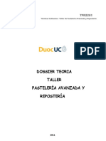 Dossier Teorico Pasteleria Avanzada y Reposteria TPR2201 1 PDF