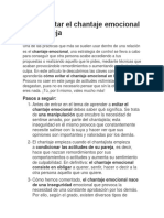 Cómo Evitar El Chantaje Emocional en La Pareja PDF