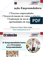 4 Aula - Processo Empreendedor - Desenvolvimento de Visões e Relações, Exploração de Novas Ideias e Oportunidades de Negócios.