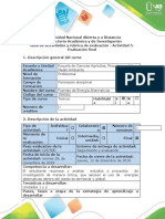 Guía de Actividades y Rubrica Evaluación - Actividad 5 - Evaluación Final