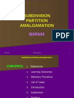 BSR656 Lecture 6 (Conversion, Partition, Sub-Division, Amalgamation)