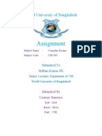 Compiler Design Assignment