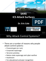 Sans ICS Attack Surfaces: Dr. Eric Cole