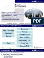 SS15 Fixed-Income: Basic Concepts SS15 Fixed-Income: Analysis of Risk