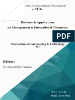 Reviews & Application On Management & International Commerce