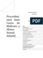 Procedimiento Ante Casos de Maltrato o Abuso Sexual Infantil