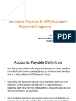 Accounts Payable & APP (Accounts Payment Program) - Venkateshbabu