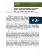 Investigating The Relationship Between Earnings and Stock Prices in Companies Accepted in The Stock Exchange: A Case Study in Iran (2000-2010)