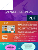 Balanceo de Linea