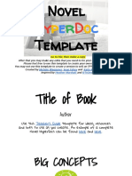 Novel HyperDoc Template (Elementary Level)