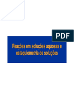 Aula 5 - Reações em Solução Aquosa (Modo de Compatibilidade) Quimica Geral