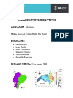 Cuenca Hidrografica (Rio Tigre - Trabajo Final)