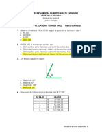 Evaluación Matematicas 4