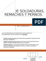 Tipos de Soldaduras, Remaches y Pernos