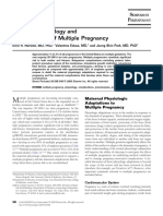 Maternal Physiology and Complications of Multiple Pregnancy