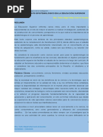 El Fundamento Epistemológico en La Educación Superior